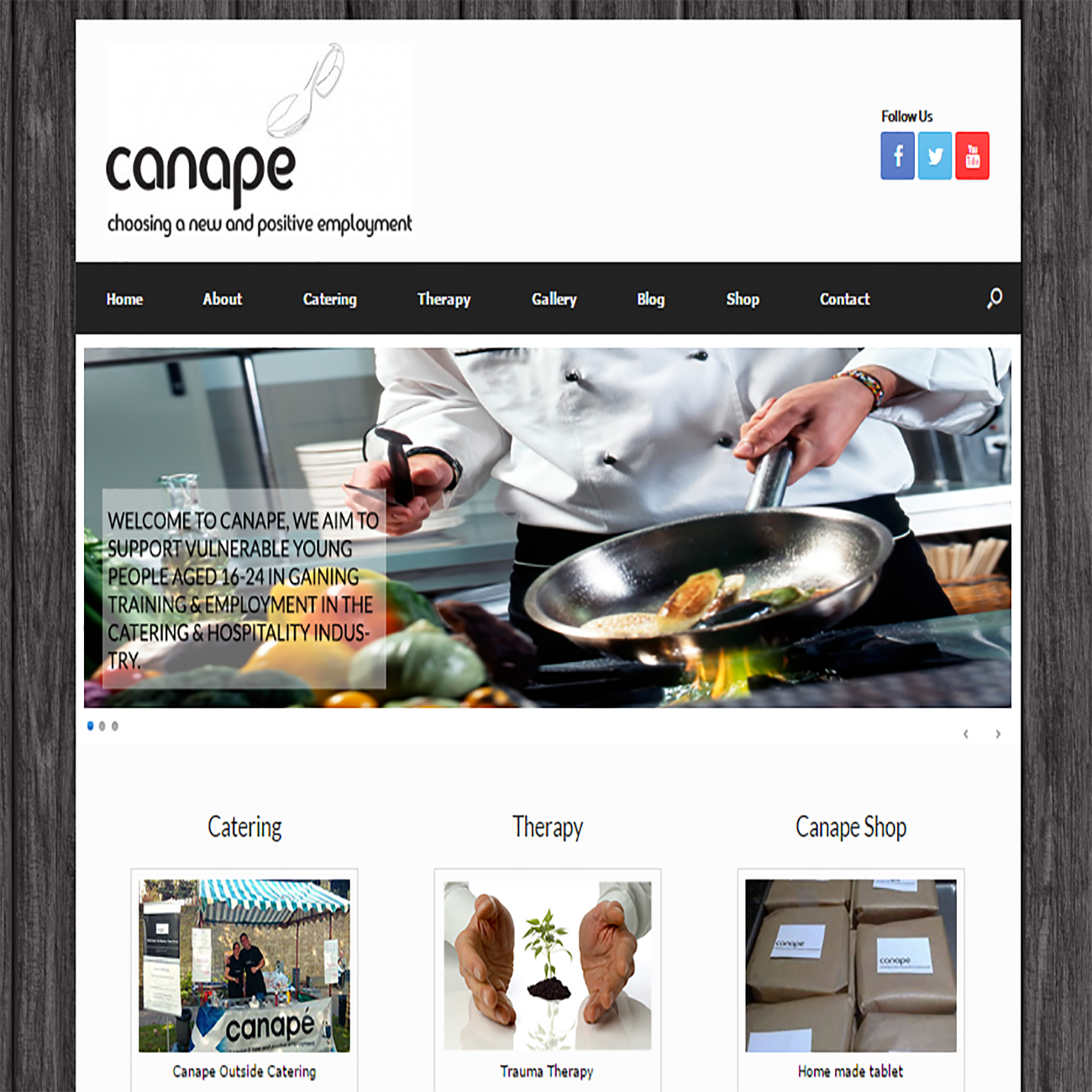 Canape - Choosing a new & positive employment CMS website