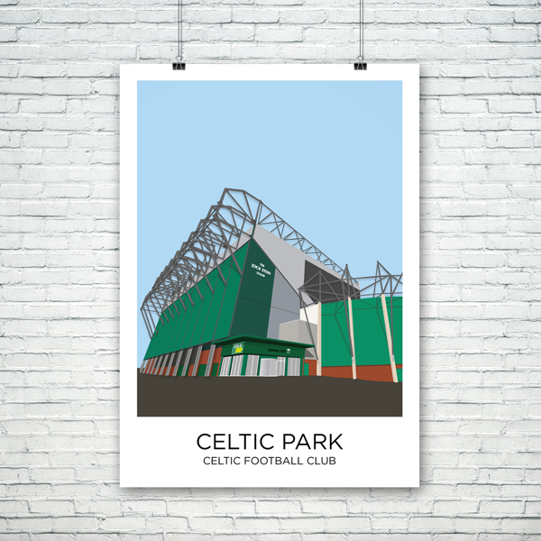 Celtic Park Stadium Poster Design