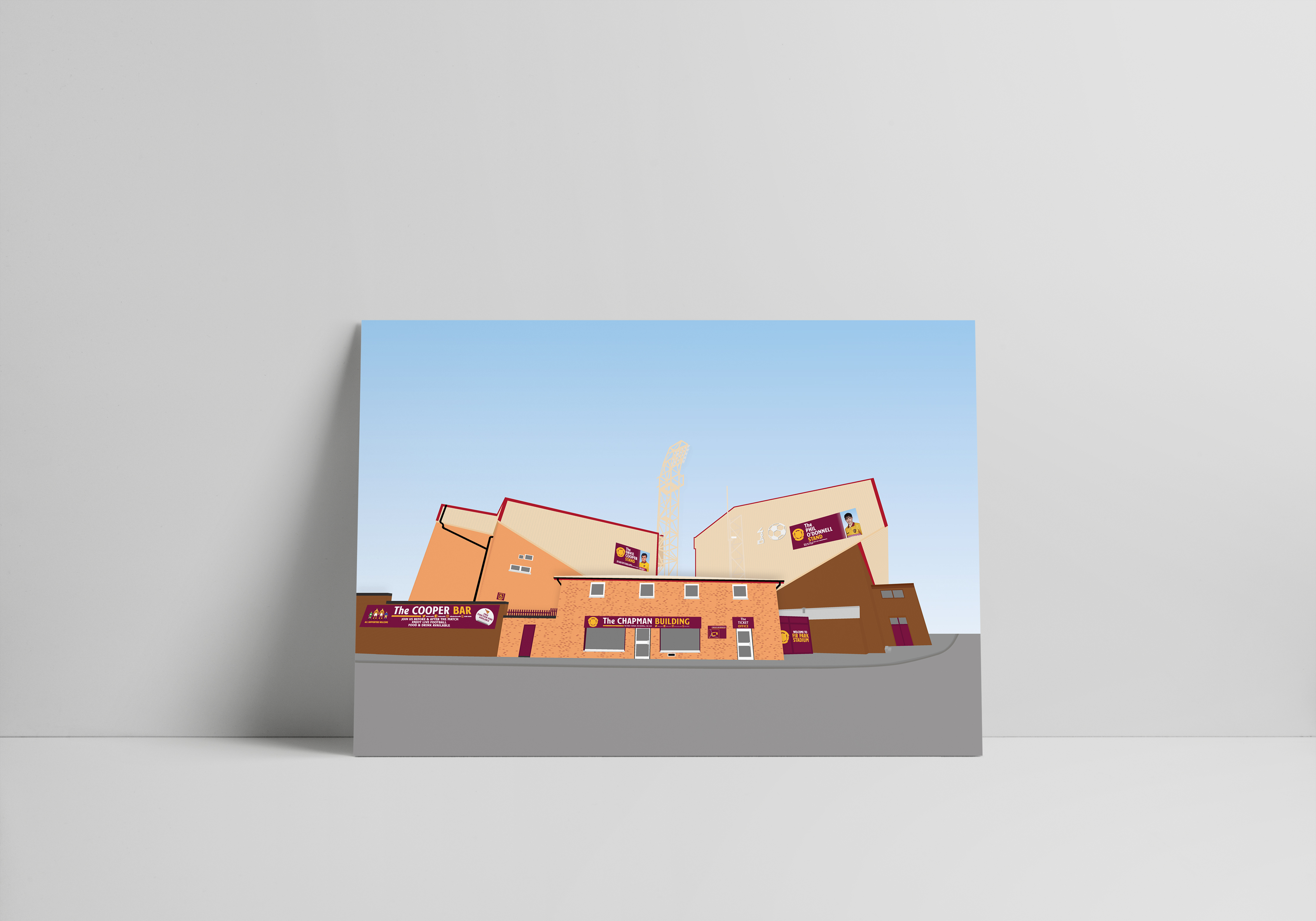 Fir Park Stadium Illustation