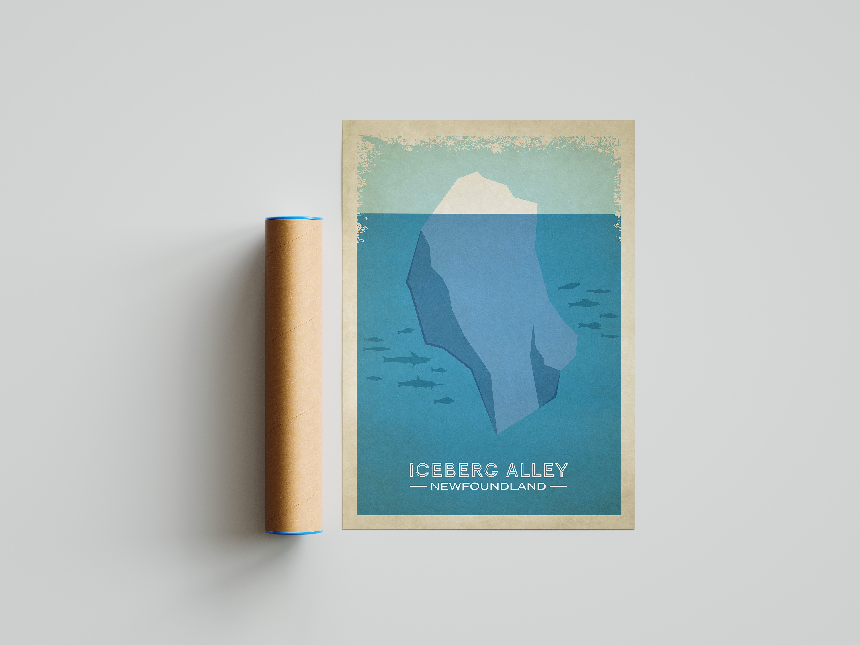 Iceberg Alley Retro poster