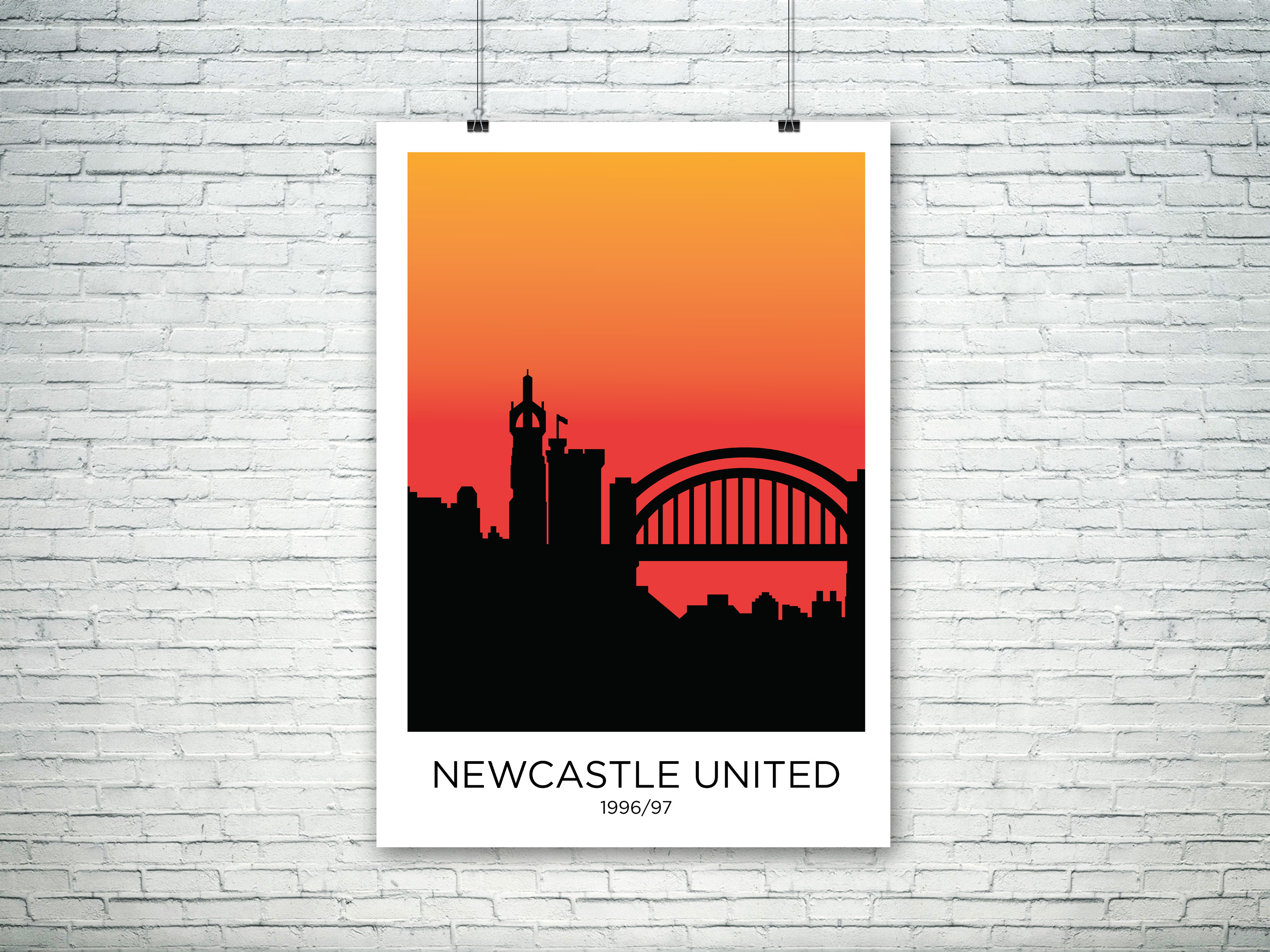 Newcastle Retro Kit Illustation