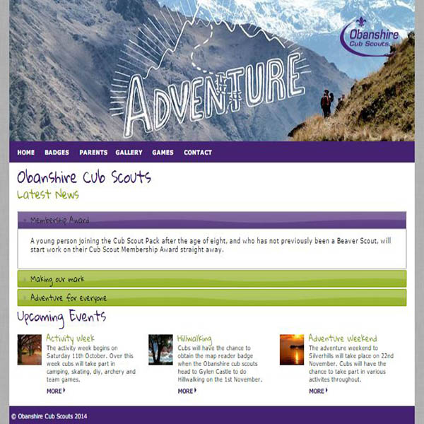 Obanshire Cub Scouts Website